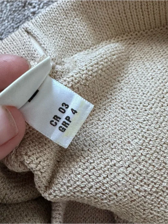 St John Collection Santana Knit Pants Beige Pleated High Waist Sz 4 Quiet Luxury - Picture 7 of 13